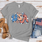 Women's Independence Day T Shirt round Neck Short Sleeve T-shirt Women's Top