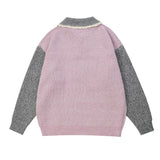 Women Sweater Color Matching Letters Sweater Women's Loose Autumn Sweater