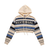 Women Sweater Hooded Short Sweater Women's Casual Sweater