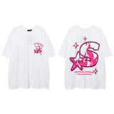 Men's T Shirt Design Short-Sleeved T-shirt Men's and Women's Ins Style Loose Lovers Wild