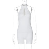 Women Jumpsuit Spring Fashion round Neck Sleeveless Jumpsuit