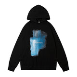 Men Hoodie Gradient Printed Hoodie Loose Long Sleeve Casual Top