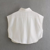 Women T-shirt Autumn Denim Shirt Short Vest