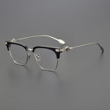 CHH Chrome Hearts Glasses Japanese fashion ultra-light pure titanium half-frame glasses frame