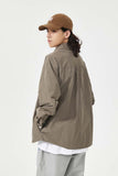 Unisex Jacket Autumn Side Pocket Plaid Shirt Women's Clothing