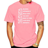 Men t-shirt Reading Japanese is really easy shirt