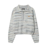 Women Sweater Short Sweater Girls' Autumn Casual Long-Sleeved Sweater