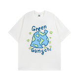 Men's T Shirt Letter Print Couple's Short-Sleeved T-shirt Men's and Women's Casual All-Matching