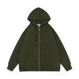 Men Hoodie Spring and Autumn Hooded Cardigan Sweater Zipper Jacket Casual Hoodie