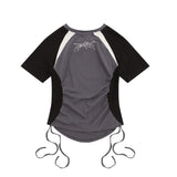 Women T-shirt Short-Sleeved T-shirt Women's round-Neck Printed Top