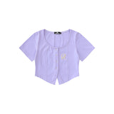 Women T-shirt Short-Sleeved T-shirt Women's Summer Embroidery