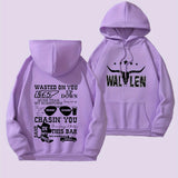 Graphic Letter Print Hoodie Plus Size Casual Kangar