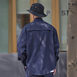 Men's Long Sleeve T Shirt Men's Ins Casual Loose Design Shirt Thin Coat