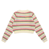Women Sweater Girls' Spring and Autumn Casual Outdoor O-neck Short