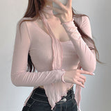 Women's Long Sleeve Shirt Women's V-neck Long Sleeve