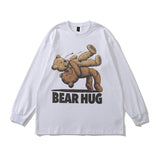 Men Long Sleeve Shirt Hiphop Printed Long Sleeve T-shirt Men's and Women's Loose round Neck