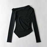 Women's T-Shirt Long-Sleeved T-shirt Women's Skinny Inner Match Bottoming Shirt