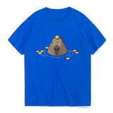 Funny Capybara Cotton T-Shirts Animal Print Men Women