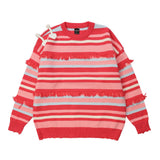 Women Sweater round Neck Autumn Stitching Sweater Knitted Cardigan