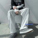 Men Sweatpants Men's Printed Straight-Leg Pants Loose Fashion Brand Casual Pants