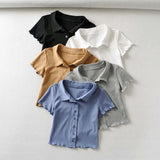 Women T-Shirt Summer Women's Clothing Casual Cardigan Short