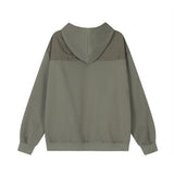 Men Hoodie Patchwork Hoodie Men Loose Casual Long Sleeves Hoodie Shirt
