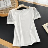 Women T-Shirt Summer T-shirt Women's Short-Sleeved Bottoming Shirt Top Spring and Summer