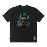 Men T Shirt Vintage Printed Spring and Summer Loose Short Sleeve T-shirt for Men and Women