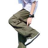 Men Sweatpants Workwear Pants Men's Summer Retro Fashion Loose Hong Kong Style