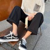 Men Sweatpants Summer Men's Loose Straight Retro Ins
