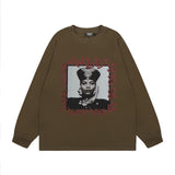 Men Long Sleeve Shirt Trendy Brand Long Sleeve Bottoming T-shirt Men and Women Retro