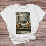 Printed Crew Neck Top Short Sleeve T-Shirt Women's
