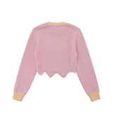 Women Sweater Short Sweater for Girls Autumn Crew Neck Casual Long Sleeve Sweater