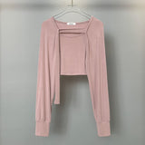 Women Long Sleeve Shirt Women's Vest Braces Long Sleeve Coat