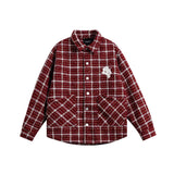 Unisex Jacket Fall Plaid Contrast Color Jacket Women's Clothing