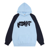 Men Hoodie Hooded Sweater Boys Spring and Autumn Letter Embroidery Casual Loose Long Sleeve