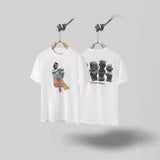 Mens T-shirts Travis Scott Cactus Jack x Utopia Short Sleeve Cotton T-Shirt