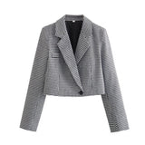 Women Skirt Autumn Suit Fashion Short Houndstooth