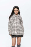 Unisex Jacket Autumn Plaid Monochrome Casual Shirt Women's Clothing