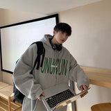 Men Hoodie Hooded Sweater Men Autumn Winter Coat Loose Fashion Brand