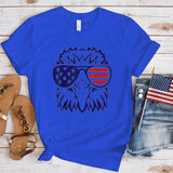 Women's Independence Day T Shirt round Neck Short Sleeve T-shirt Women's Top