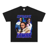 Kendrick Lamar T Shirts Hip Hop Rap Loose Short Sleeves