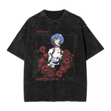 Men's Rei Ayanamied Evangelioned T Shirts Aesthetic Darker