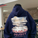 Men Hoodie Sweater Men's Spring and Autumn Hooded Ruffle Handsome Men's Long-Sleeved Jacket