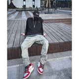 Men Sweatpants Overalls Trousers Loose Casual Pants