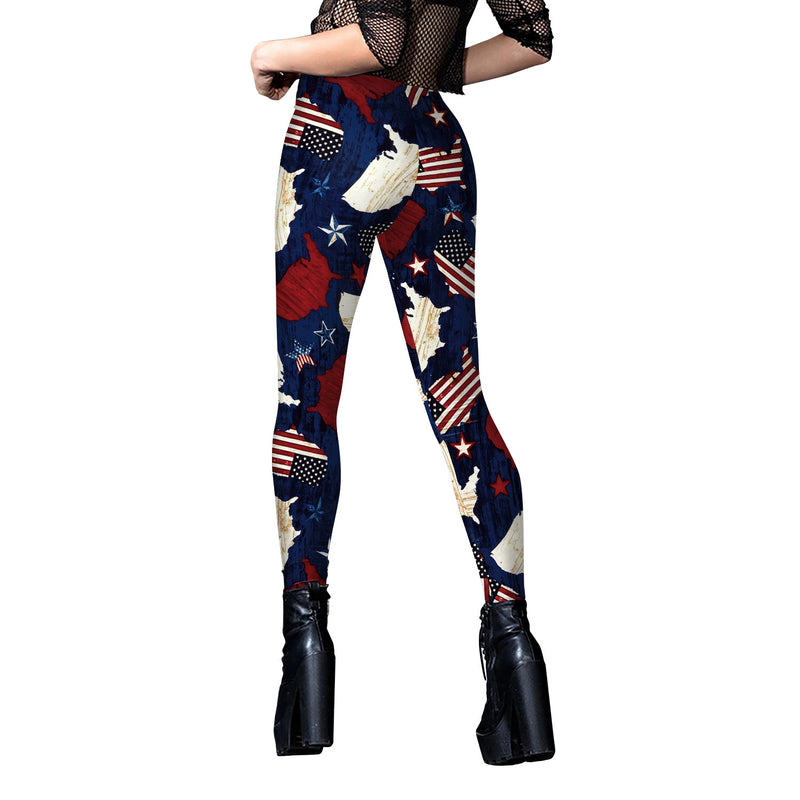 National Flag Day Leggings Spring/Summer Leggings Independence Day Yoga Pants Tight