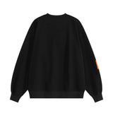 Men Hoodie Loose Casual Long Sleeves round-Neck Sweater
