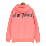 Palm Angle Hoodie Palm Angels Back Letter Logo Velvet Padded Hooded Sweatshirt