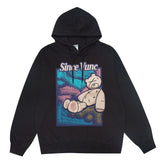 Men Hoodie Printed Personality Sweater Men's Loose Pullover Hooded Sweatshirt Autumn and Winter