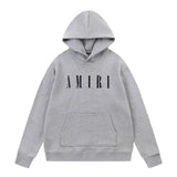 Amiri Hoodie AMI Letter logo print hooded sweater for men and women